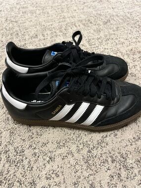 adidas Samba Black with White Stripes Men's Sneakers